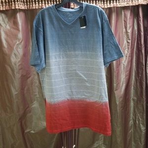 V neck Striped Tshirt